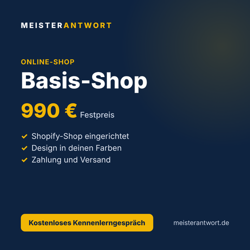 Meisterantwort Basis-Shop