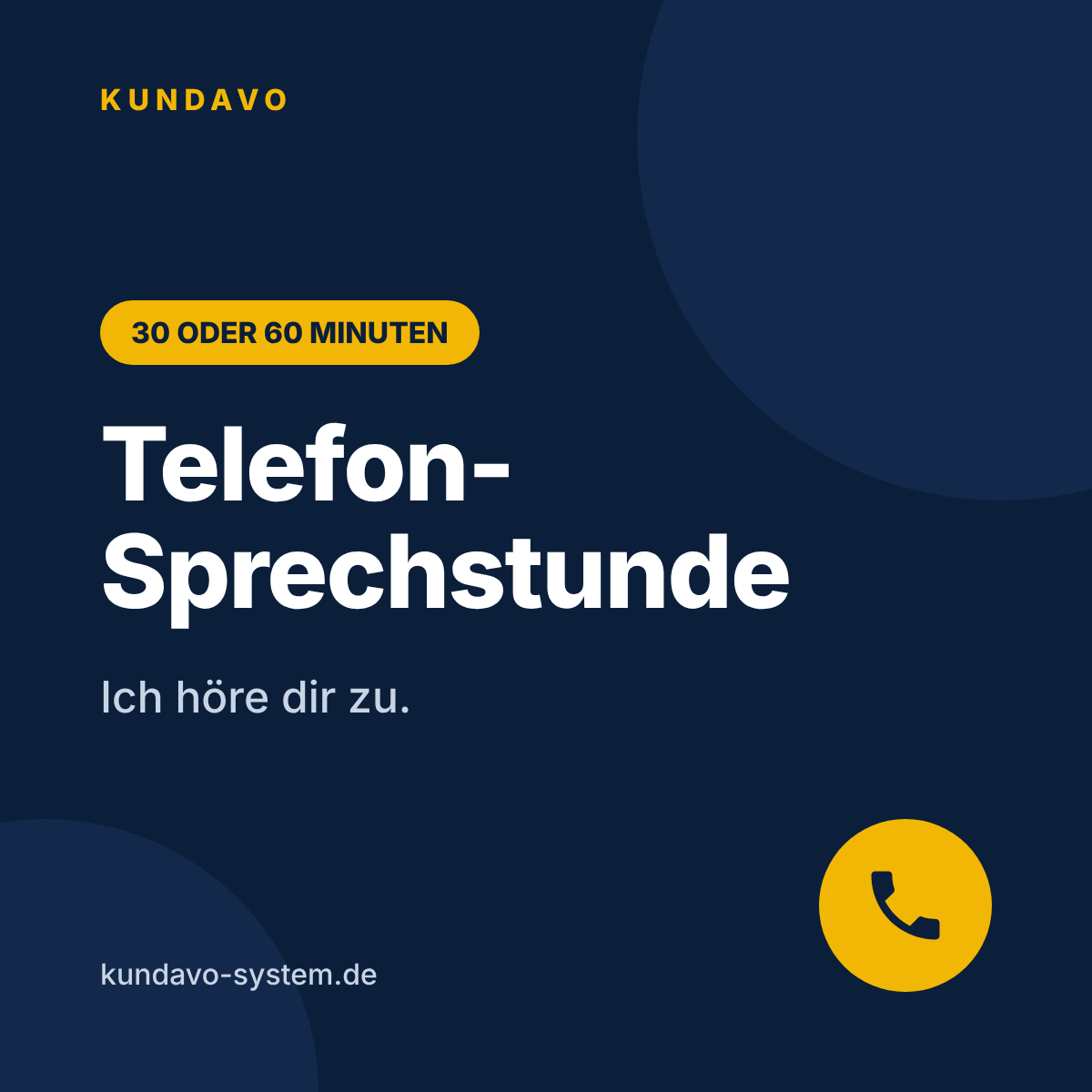 Telefon-Sprechstunde: Ich höre dir zu
